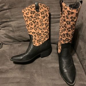 Leopard Cowboy Boots